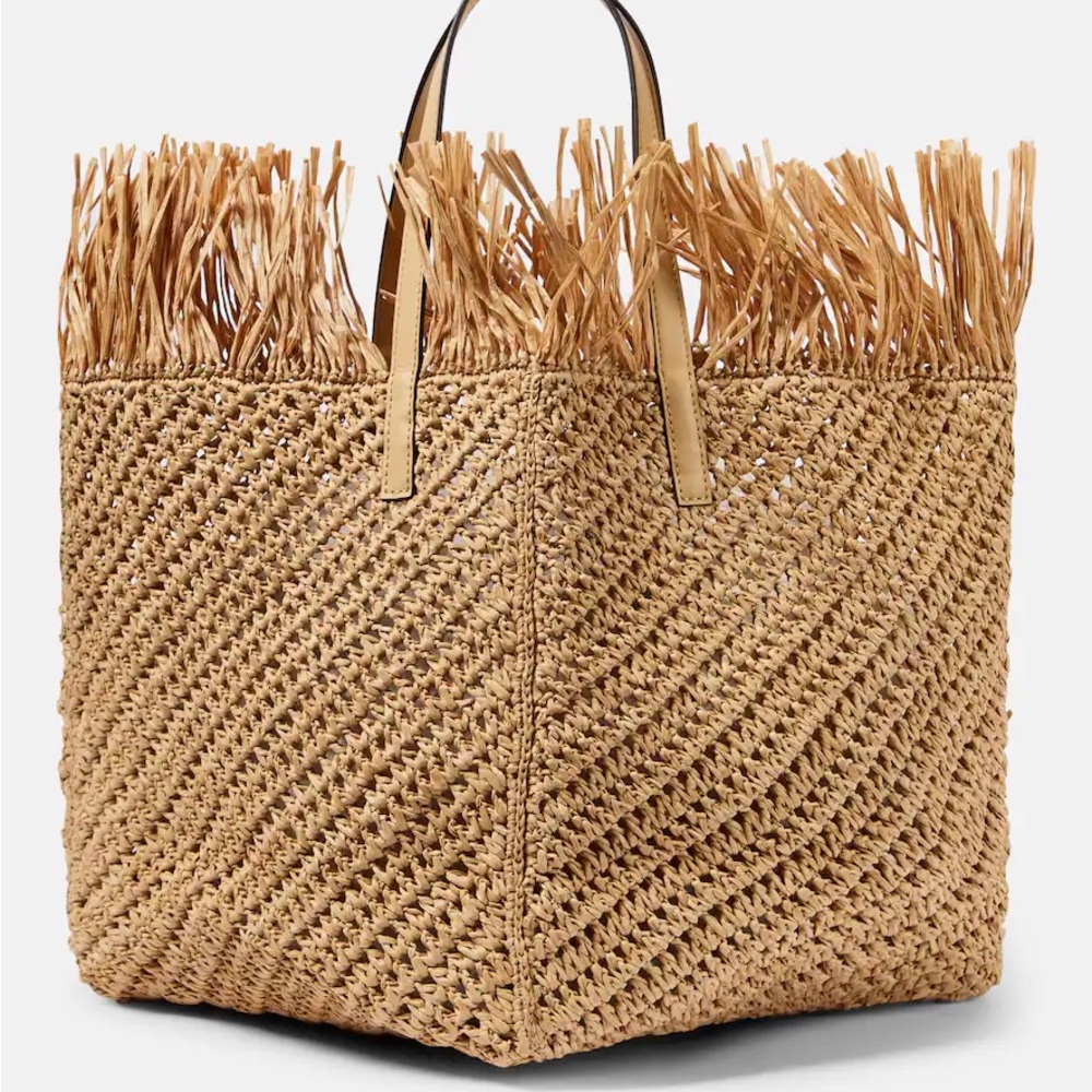 NWT Oscar de la Renta Natural Woven Tote (sold)